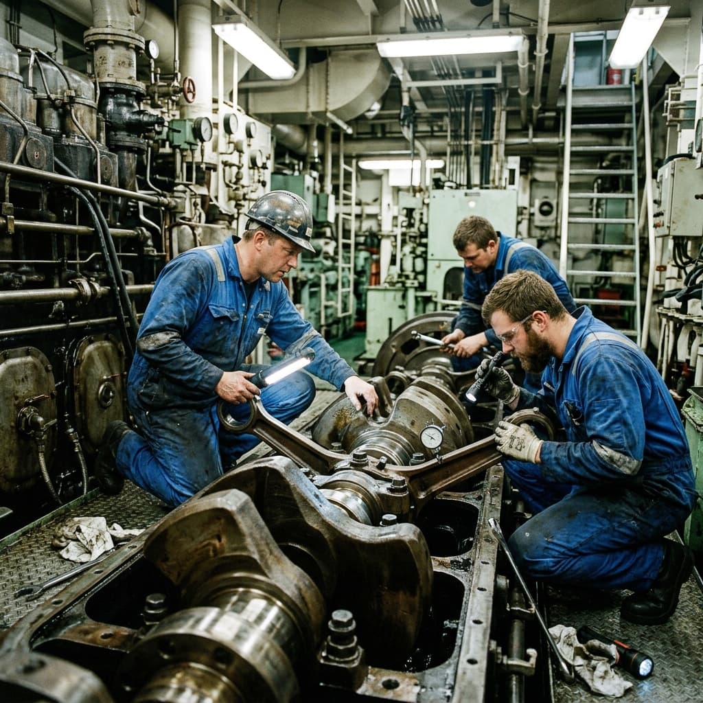 Overhaul Mesin Induk Wärtsilä Kapal Tanker